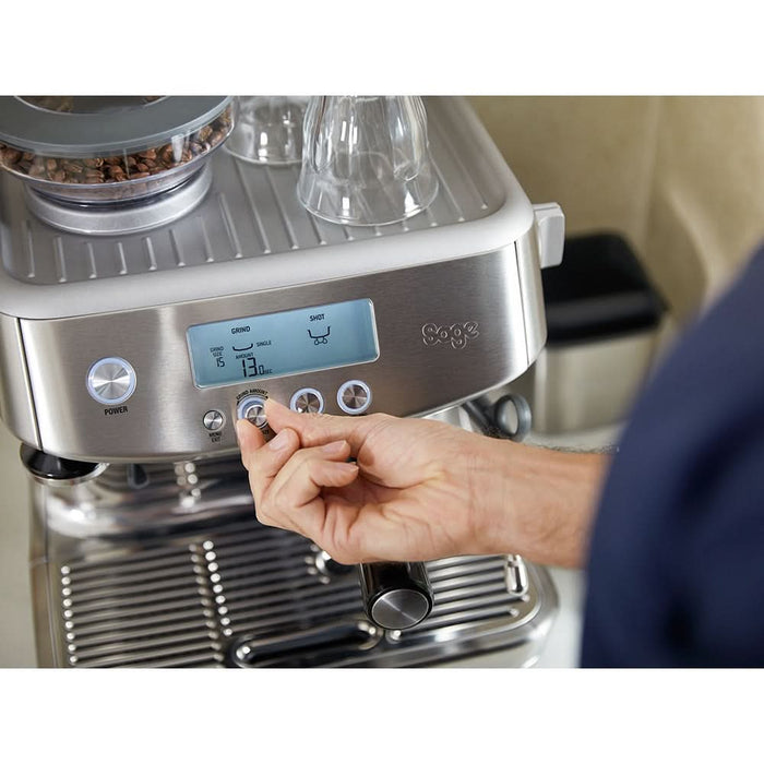 Espressor manual SAGE Barista Pro SES878BSS, 1.9l, 1680W, 15 bar, sistem termic ThermoJet, argintiu WALTI