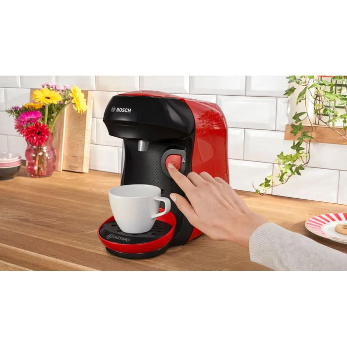 Espressor capsule BOSCH Tassimo Happy Friendly TAS103E, 0.7l, 1400W, rosu-negru WALTI