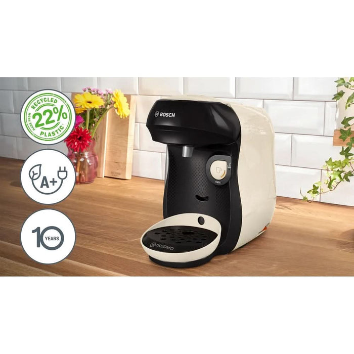 Espressor capsule BOSCH Tassimo Happy Friendly TAS107E, 0.7l, 1400W, bej-negru WALTI