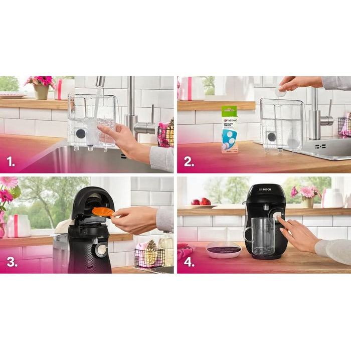Espressor capsule BOSCH Tassimo Happy Friendly TAS107E, 0.7l, 1400W, bej-negru WALTI