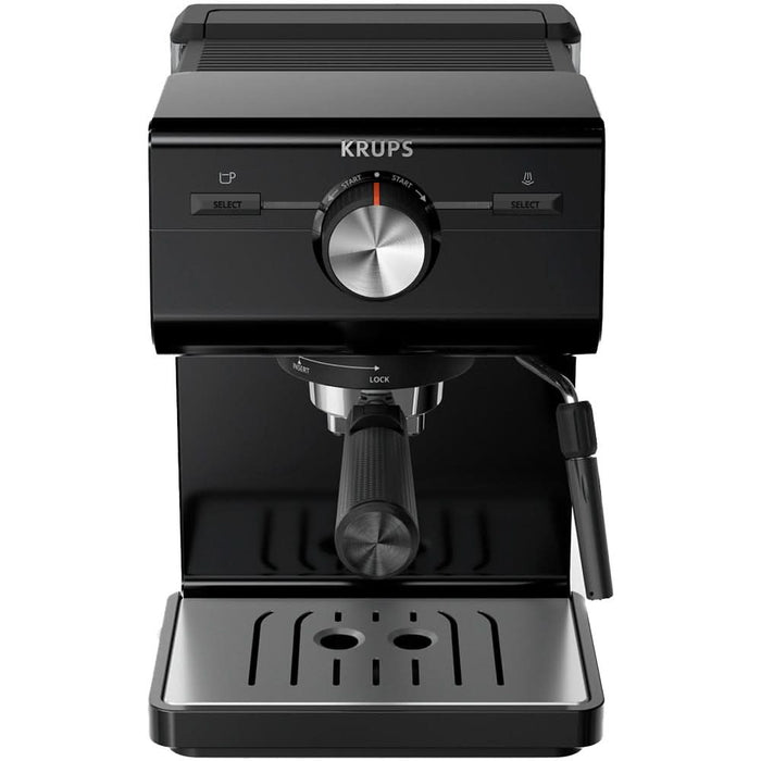 Espressor manual KRUPS Authentic XP381810, 2l, 15 bar, sistem Cappuccino, negru-argintiu WALTI