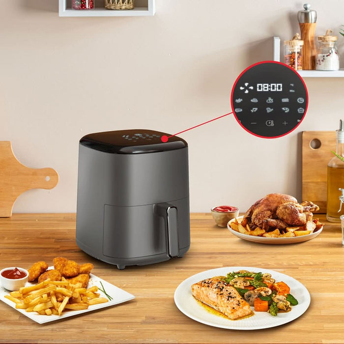 Friteuza cu aer cald TEFAL Easy Fry Max EY245H10, 1kg, 5l, 1500W, gri inchis WALTI