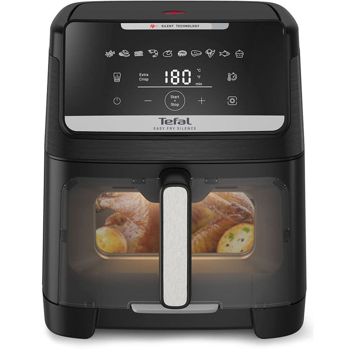 Friteuza cu aer cald TEFAL Easy Fry Silence EY8468E0, 2kg, 7l, 2000W, negru WALTI