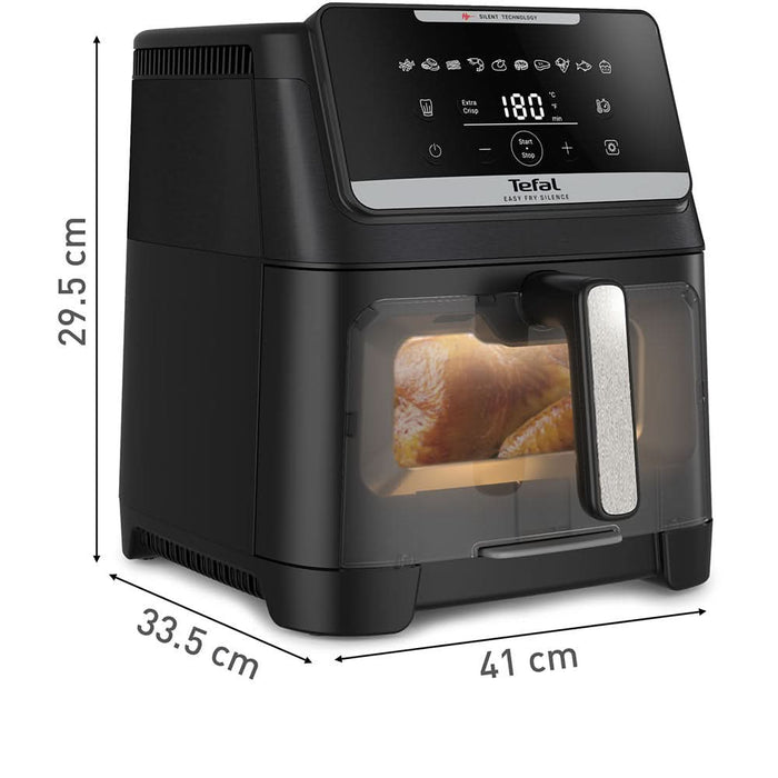 Friteuza cu aer cald TEFAL Easy Fry Silence EY8468E0, 2kg, 7l, 2000W, negru WALTI