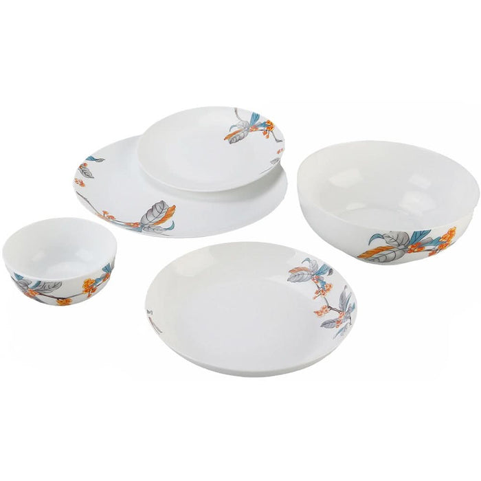 Set de masa MYRIA MC4008, 25 piese, sticla opal, alb WALTI