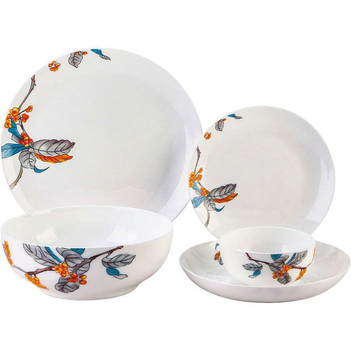 Set de masa MYRIA MC4008, 25 piese, sticla opal, alb WALTI