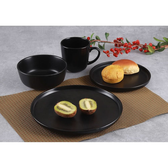 Set de masa MYRIA MY4897, 16 piese, ceramica, negru WALTI