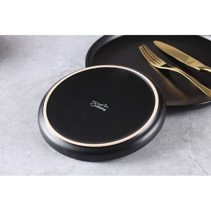 Set de masa MYRIA MY4897, 16 piese, ceramica, negru WALTI
