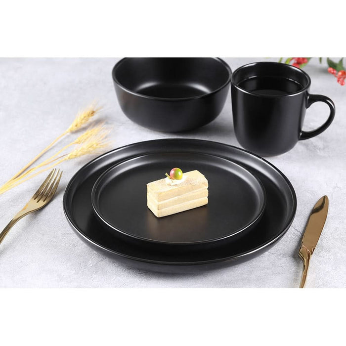 Set de masa MYRIA MY4897, 16 piese, ceramica, negru WALTI