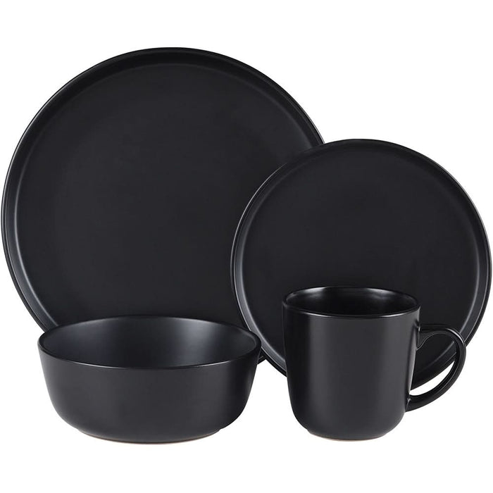 Set de masa MYRIA MY4897, 16 piese, ceramica, negru WALTI