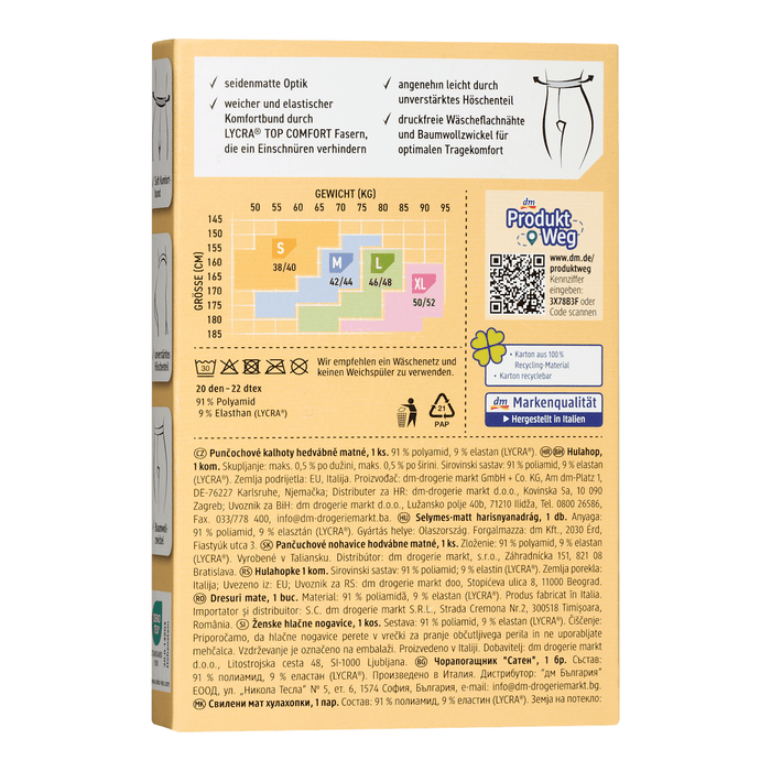 Fascino Ciorapi fini, 20 den, cu luciu mătăsos, caramel, 50/52, 1 Pereche WALTI
