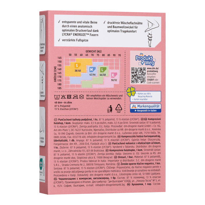 Fascino Ciorapi pantalon cu compresie, 46-48, 1 buc WALTI