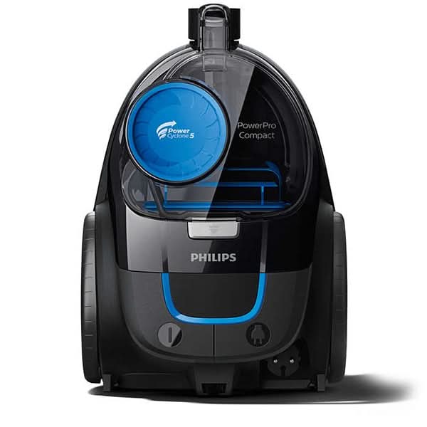 Aspirator fara sac PHILIPS PowerPro Compact FC9331/09, 1.5l, 750W, 76dB, negru-albastru WALTI