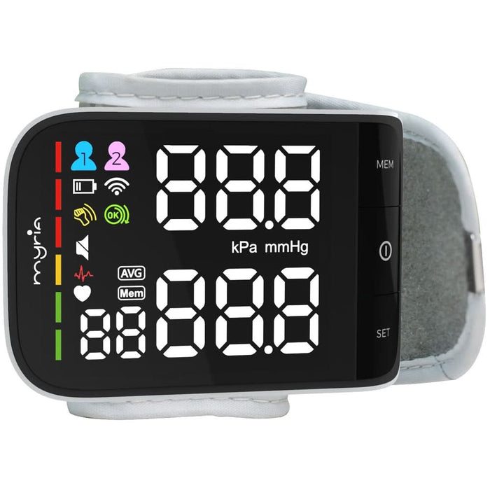 Tensiometru digital de incheietura MYRIA FC-BP220, alb-negru WALTI