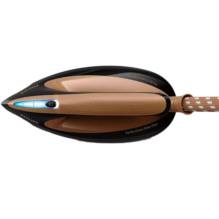 Statie de calcat PHILIPS PerfectCare Elite Plus GC9682/80, 2700W, 600g/min, 1.8l, talpa T-ionicGlide, auriu-negru - WALTI WALTI