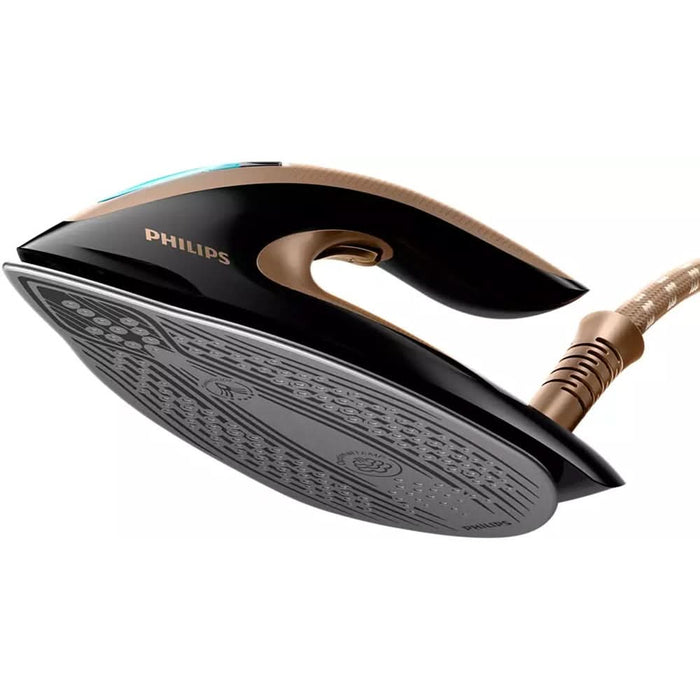 Statie de calcat PHILIPS PerfectCare Elite Plus GC9682/80, 2700W, 600g/min, 1.8l, talpa T-ionicGlide, auriu-negru - WALTI WALTI