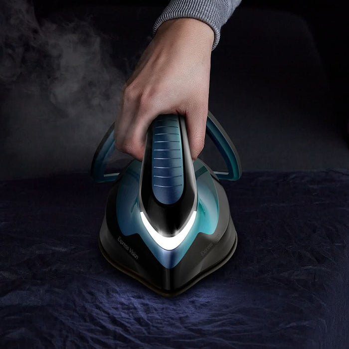 Statie de calcat TEFAL Express Vision SV8151E0, 2800W, 500g/min, 1800ml, talpa Durilium, albastru-negru WALTI