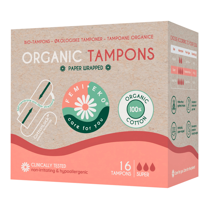 FEMI.EKO Tampoane organice super, 16 buc WALTI