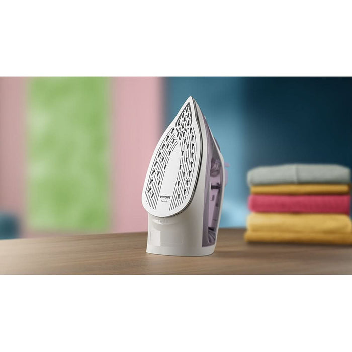 Fier de calcat PHILIPS Seria 2000 DST2020/30, 2000W, 110g/min, 250ml, talpa ceramica, mov-alb WALTI