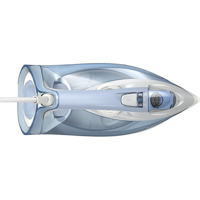 Fier de calcat PHILIPS Seria 7000 DST7011/20, 2600W, 220g/min, 300ml, talpa SteamGlide Plus, albastru deschis-gri WALTI