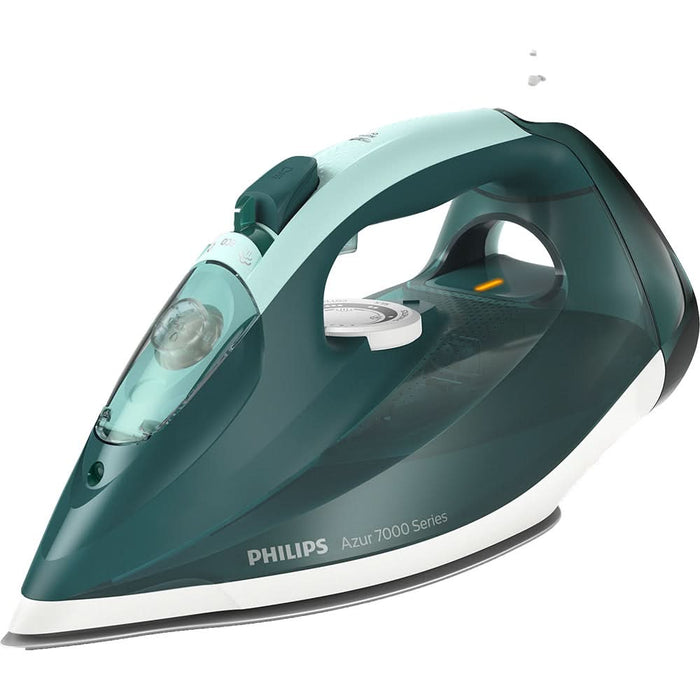 Fier de calcat PHILIPS Seria 7000 DST7031/70, 2800W, 250g/min, 300ml, talpa SteamGlide Plus, verde-alb WALTI
