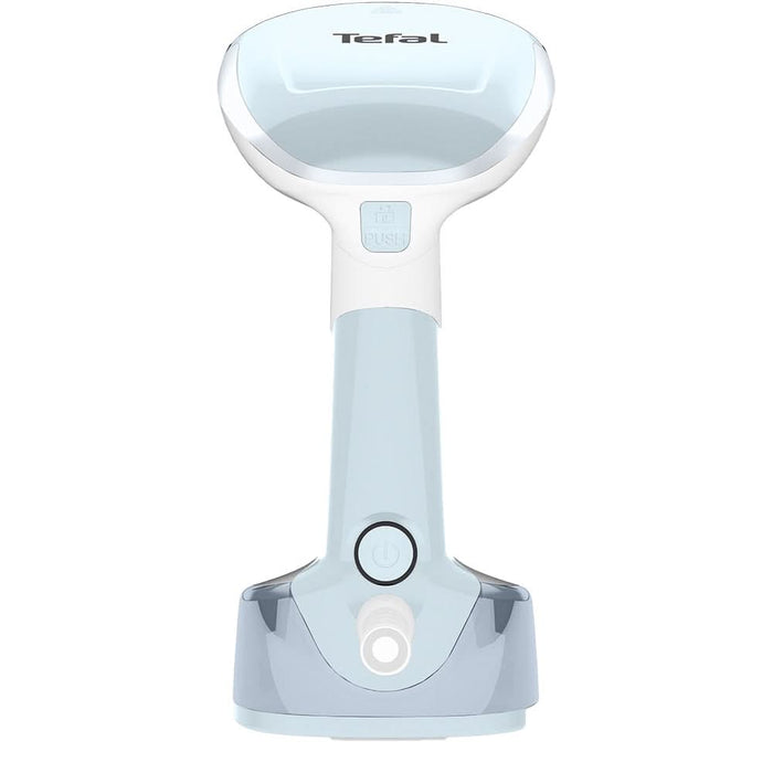 Aparat de calcat vertical TEFAL Access Steam Pocket DT3041E1, 1300W, talpa ceramica, alb-bleu WALTI