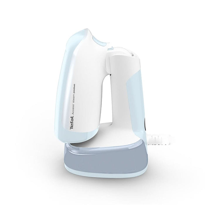 Aparat de calcat vertical TEFAL Access Steam Pocket DT3041E1, 1300W, talpa ceramica, alb-bleu WALTI