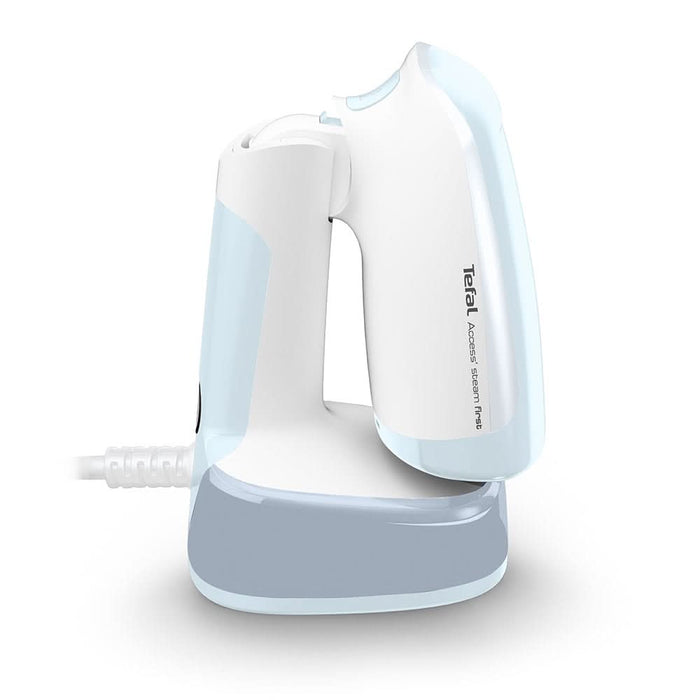 Aparat de calcat vertical TEFAL Access Steam Pocket DT3041E1, 1300W, talpa ceramica, alb-bleu WALTI