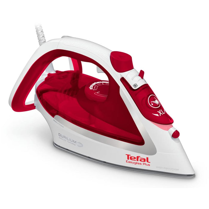 Fier de calcat TEFAL EasyGliss Plus FV5717E0, 2500W, 195g/min, 270ml, talpa Durilium AirGlide, alb-rosu WALTI
