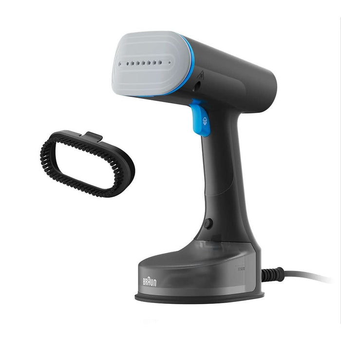 Aparat de calcat vertical cu abur BRAUN GS5031BL, 1200W, 25g/min, 150ml, talpa Dual FreeGlide 3D, bleumarin-negru WALTI
