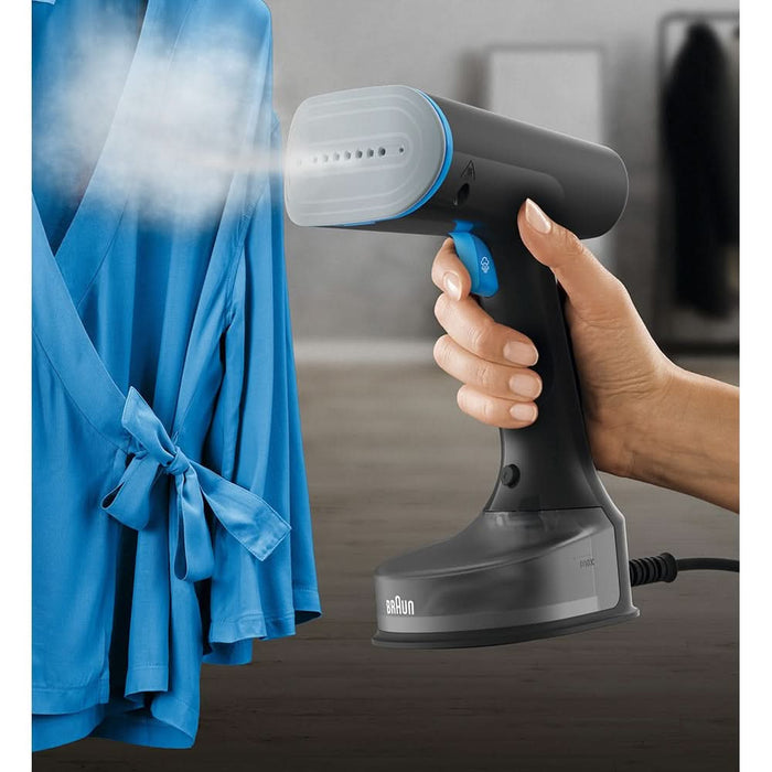 Aparat de calcat vertical cu abur BRAUN GS5031BL, 1200W, 25g/min, 150ml, talpa Dual FreeGlide 3D, bleumarin-negru WALTI