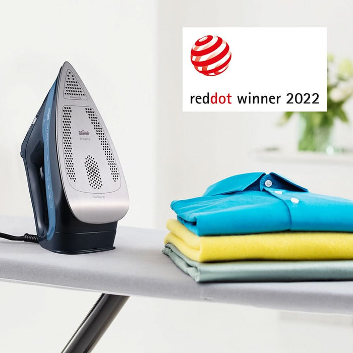 Fier de calcat BRAUN TexStyle 7 SI7160BL, 3000W, 225g/min, 300ml, talpa Eloxal Plus, albastru-negru WALTI