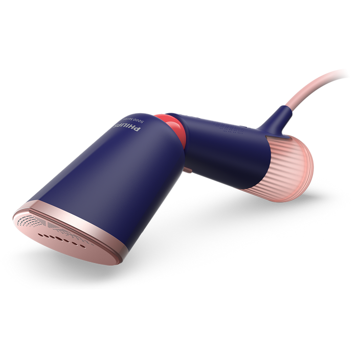 Aparat de calcat vertical PHILIPS Seria 5000 STH5030/20, 1400W, 24g/min, 200ml, albastru inchis-roz WALTI