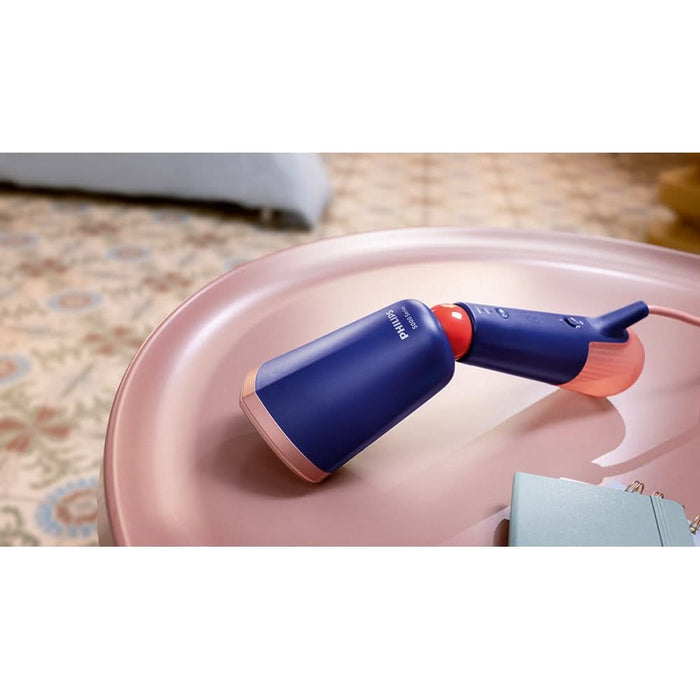 Aparat de calcat vertical PHILIPS Seria 5000 STH5030/20, 1400W, 24g/min, 200ml, albastru inchis-roz WALTI