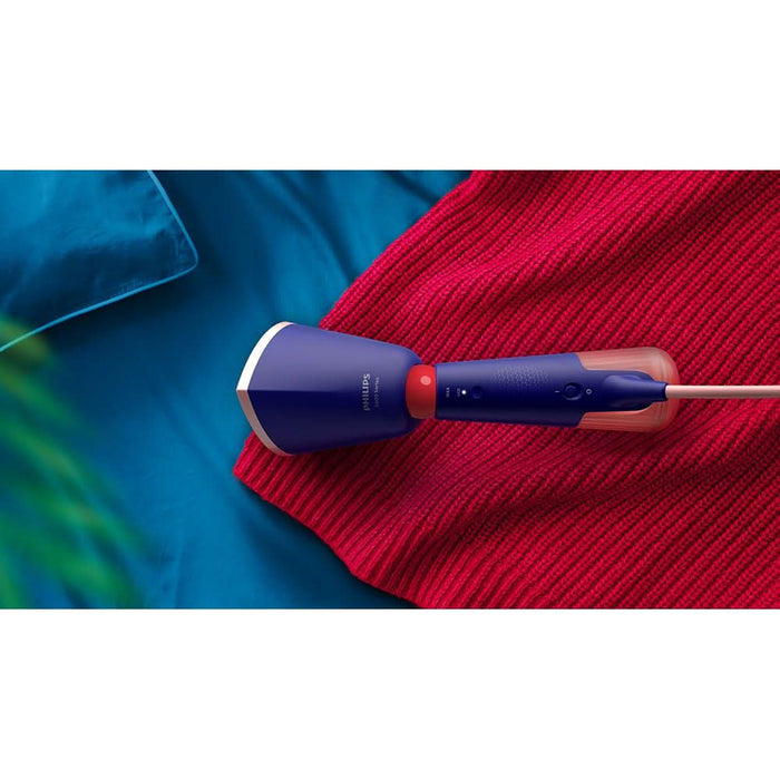 Aparat de calcat vertical PHILIPS Seria 5000 STH5030/20, 1400W, 24g/min, 200ml, albastru inchis-roz WALTI