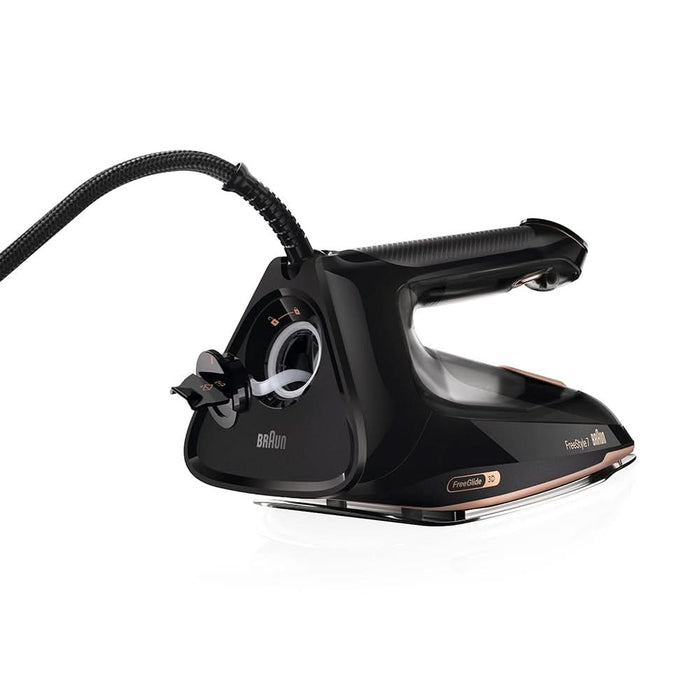 Fier de calcat BRAUN FreeStyle 7 FI7276BK, 2000W, 250g/min, 350ml, talpa EloxalPlus, negru WALTI