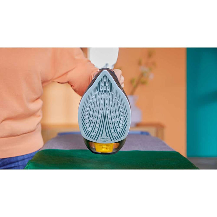 Fier de calcat PHILIPS Seria 7500 DST7510/80, 3200W, 260g/min, 300ml, talpa SteamGlide Elite, albastru inchis-auriu WALTI