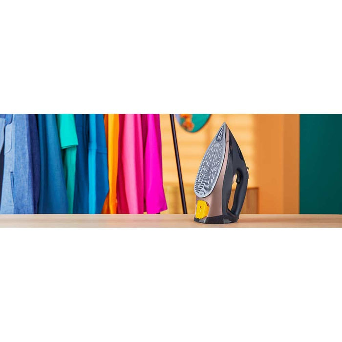 Fier de calcat PHILIPS Seria 7500 DST7510/80, 3200W, 260g/min, 300ml, talpa SteamGlide Elite, albastru inchis-auriu WALTI