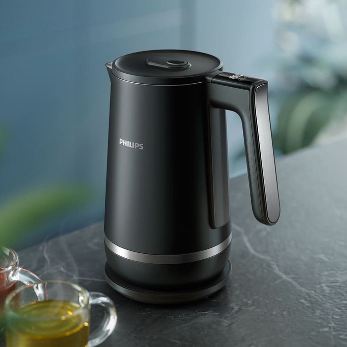 Fierbator apa PHILIPS Seria 7000 HD9396/90, 1.7l, 2200W, negru-argintiu WALTI