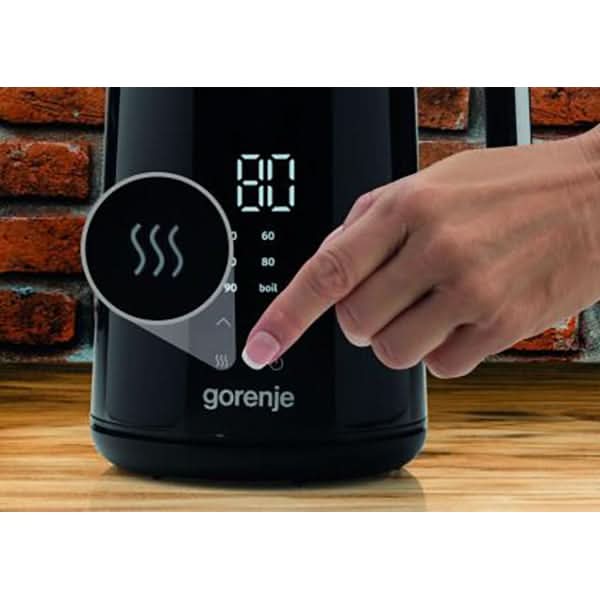 Fierbator apa GORENJE K17DWD, 1.7l, 2200W, negru-argintiu WALTI
