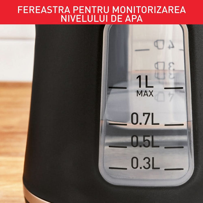 Fierbator apa TEFAL Includeo KI533811, 1l, 1800W, negru WALTI