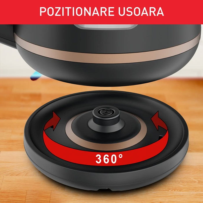 Fierbator apa TEFAL Includeo KI533811, 1l, 1800W, negru WALTI
