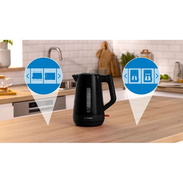 Fierbator apa BOSCH MyMoment TWK1M123, 1.7l, 2400W, negru - WALTI WALTI