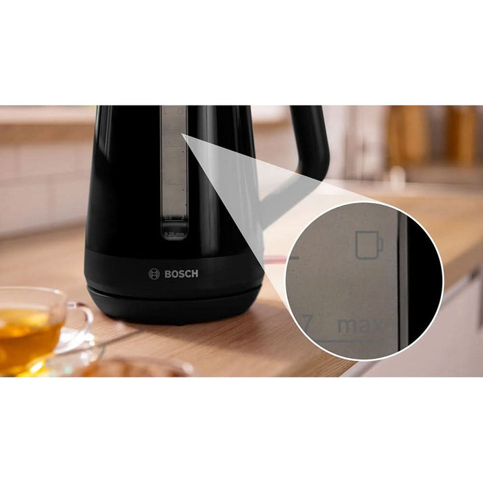 Fierbator apa BOSCH MyMoment TWK1M123, 1.7l, 2400W, negru - WALTI WALTI