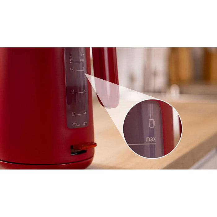 Fierbator apa BOSCH MyMoment TWK2M164, 1.7l, 2400W, rosu-gri WALTI