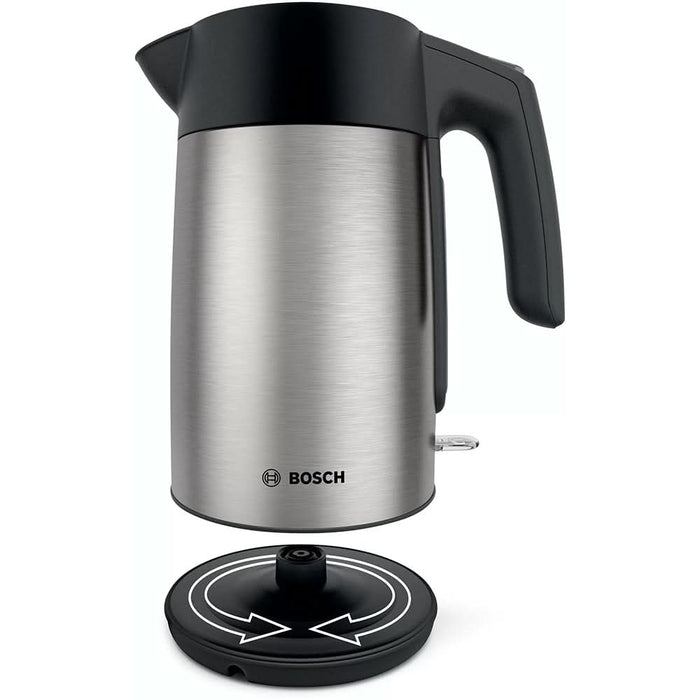Fierbator apa BOSCH TWK7L460, 1.7l, 2400W, argintiu-negru WALTI