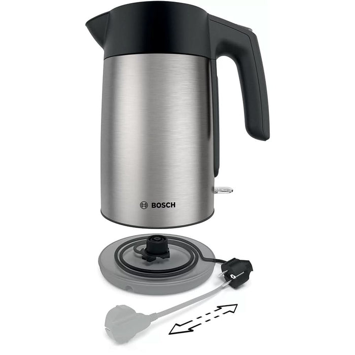 Fierbator apa BOSCH TWK7L460, 1.7l, 2400W, argintiu-negru WALTI