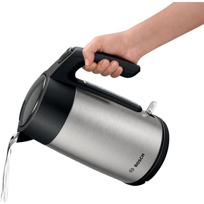 Fierbator apa BOSCH TWK7L460, 1.7l, 2400W, argintiu-negru WALTI