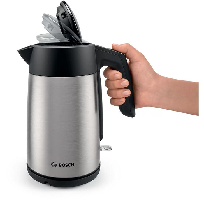 Fierbator apa BOSCH TWK7L460, 1.7l, 2400W, argintiu-negru WALTI