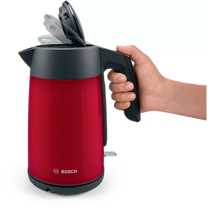 Fierbator apa BOSCH TWK7L464, 1.7l, 2400W, rosu-gri antracit WALTI